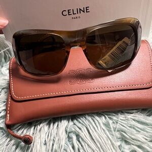 CELINE 56mm Rectangular Sunglasses